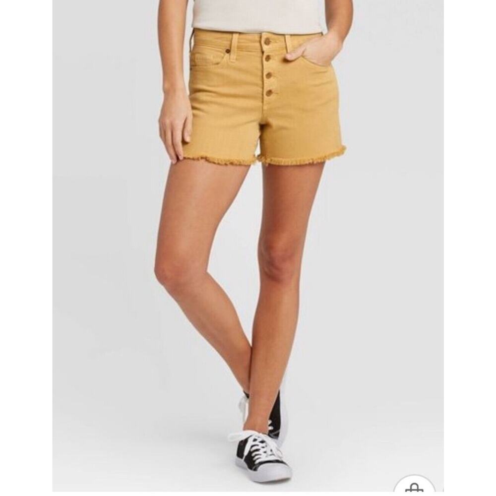 Universal Thread Mustard Yellow Button Fly Cut Of… - image 1